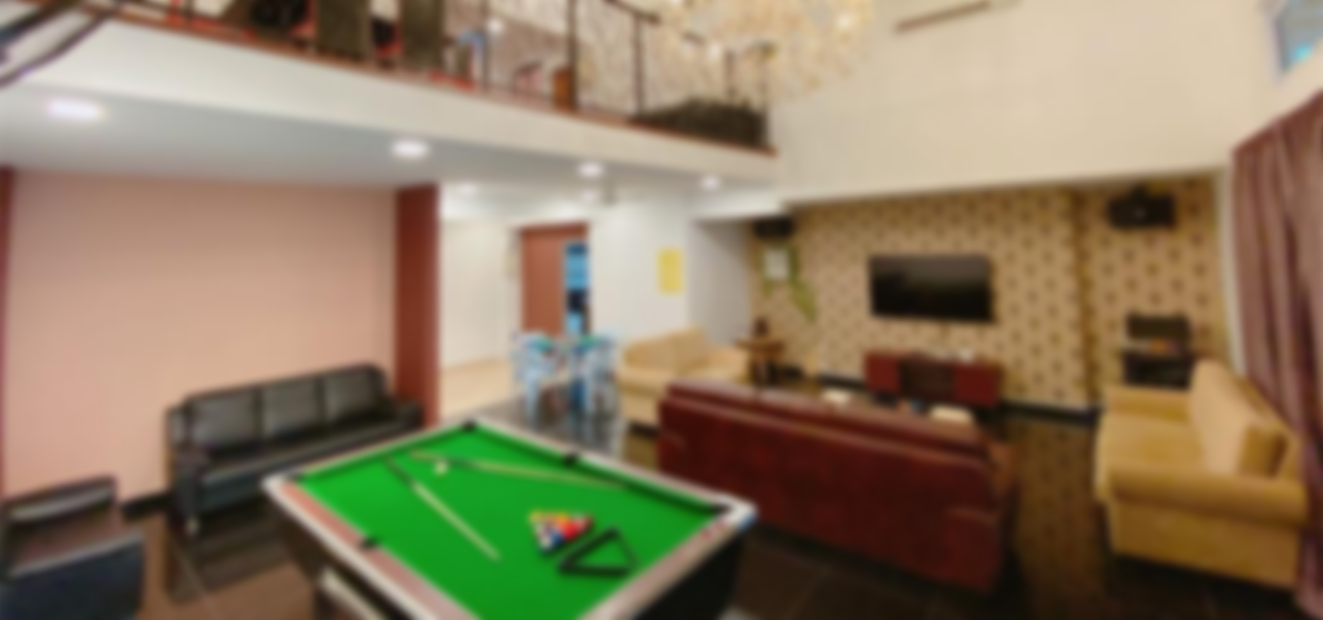 Large event-ready living space at the new Taman Daya homestay